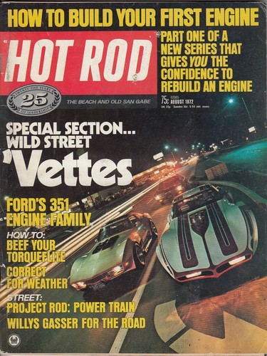 Hot rod magazine - magazine, august