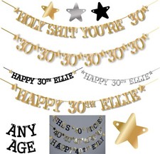 30TH BIRTHDAY BANNER holy sh*t