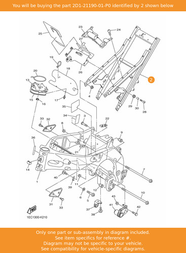 Yamaha rear frame - yamaha, comp