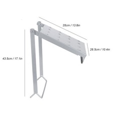 2PCS Short Body Ladder Jack Short Body 2 Rung Up To 20" Width Load-bearing 120KG