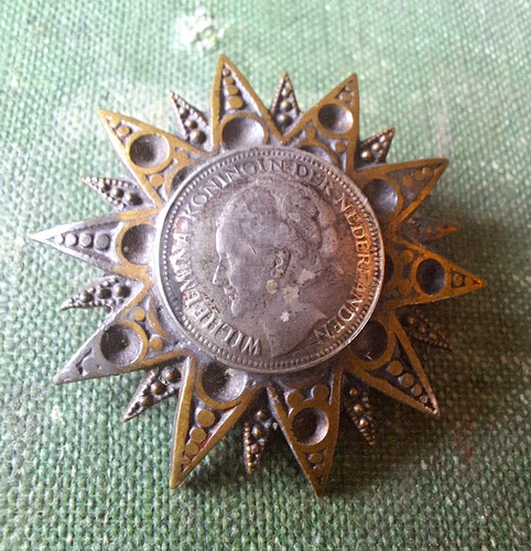 Vintage dutch silver coin - dutch,