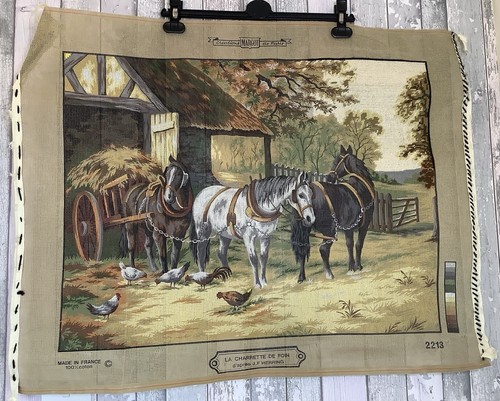 Charrette foin horses - la,