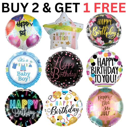 18inch happy birthday round - 18inch,