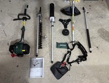 PARKSIDE 4 IN 1 PETROL MULTI-TOOL LAWN SAW TRIMMER STRIMMER HEDGE TRIMMER PRUNER