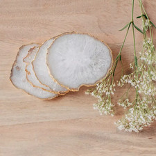 Natural White Agate Coaster