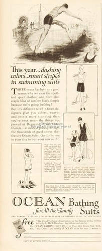 1926 ocean bathing - ocean, suits