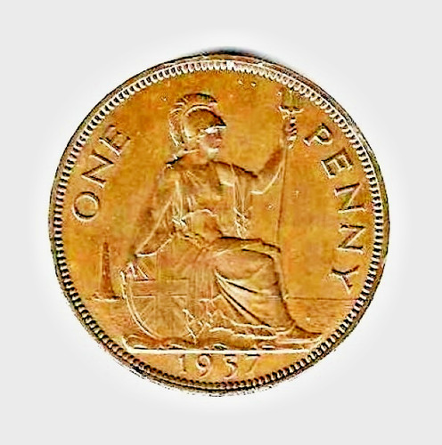 English penny 1937 - 1937., great