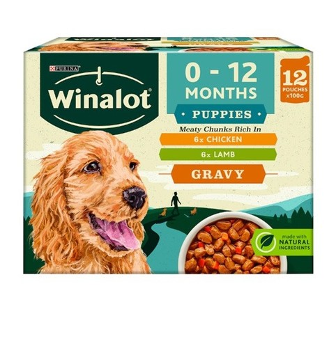 Winalot puppy wet dog food - dog,
