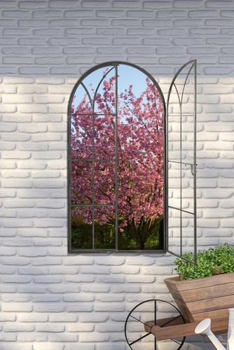 Large rustic metal - rustic, arched