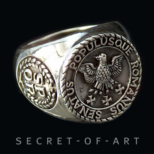 Spqr ring imperial - spqr, roman