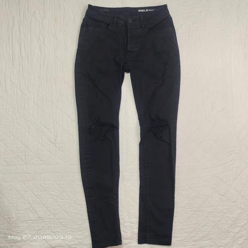 Mens denim black skinny - mens, co