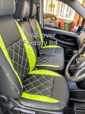  VAUXHALL VIVARO RENAULT TRAFIC 01-2012 VAN SEAT COVERS LIME GREEN A28
