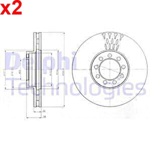 Delphi brake disc for - , iveco