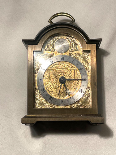 Carriage clock small - clock,, brass