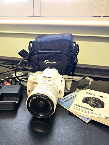 Canon eos 100d white dslr - eos,