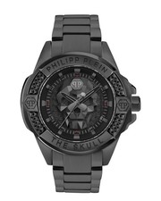 Philipp Plein Mens  Black The $kull 44mm Bracelet Fashion Watch PWAAA3025