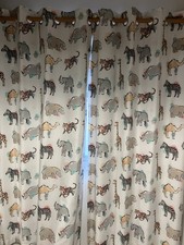 Next Nursery/childrens Blackout curtain. Wildlife . 46 X 72.