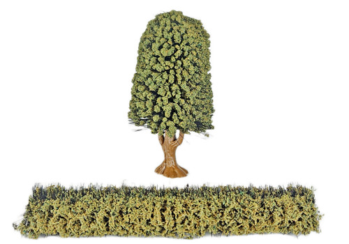 Model railway scenery hedge - model,