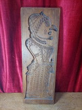 Antique Wooden Gingerbread Speculoos Double Sided Mould Punch & Judy