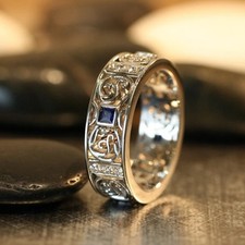 Men 14k white gold finish - 14k,