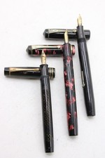 F x3 Vintage 14k Gold Nib Fountain Pens Inc Onoto Minor, Conway Stewart 479