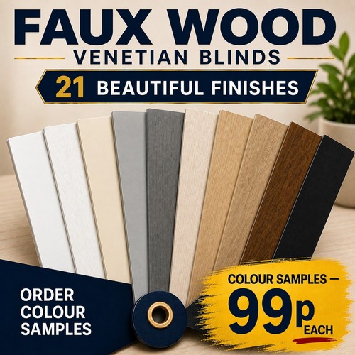 Faux wood venetian blind - faux,