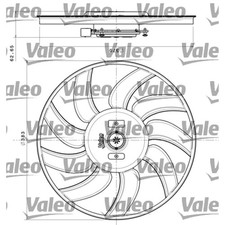 FITS VALEO VAL696350 FAN, ENGINE COOLING LEFT OE REPLACEMENT