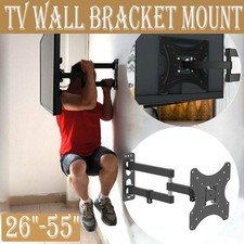 Full Motion TV Wall Mount Bracket Swivel Tilt 26 32 40 42 43 45 55 inch LED LCD