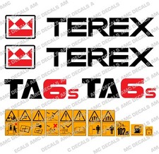 TEREX TA6s DUMPER DECALS