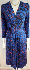 Issa Blue And Red Dress Size