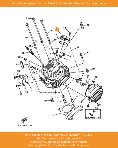 Yamaha cover cylinder head - yamaha, cover,
