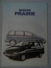 Nissan Prairie brochure 1989 - LX, SLX, 2WD, 4WD, Manual, Automatic, 7-seater