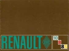 Renault 8 1100, 8S & 10 1300 1969-1970 UK Market Sales Brochure