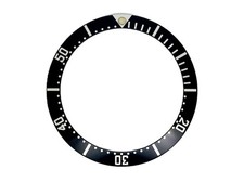 Watch Bezel Insert For OMEGA Seamaster 300m Aluminium Black With Silver Numerals