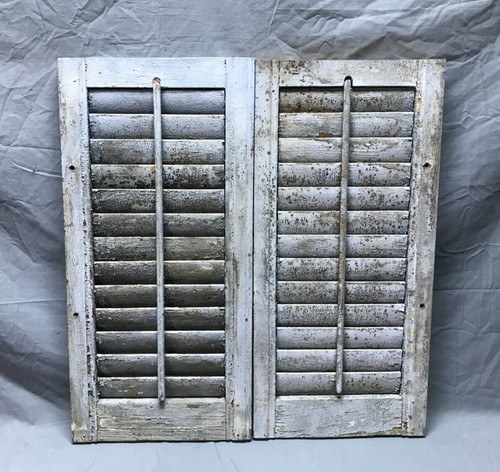 Pair vtg shabby slate - vtg, gray