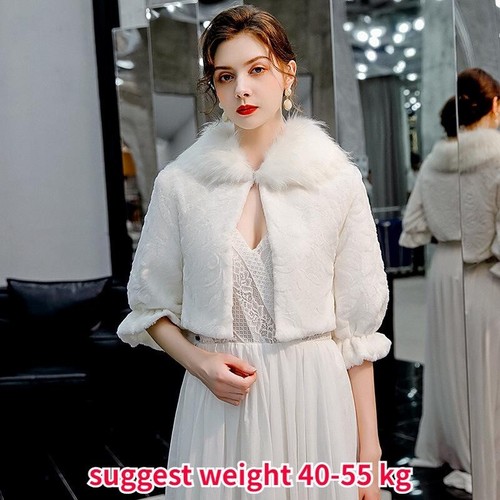 Women faux fur bolero - faux,