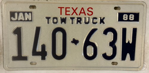 Tow truck license plate towing - tow,