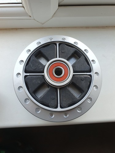Honda c90 rear wheel hub - wheel,