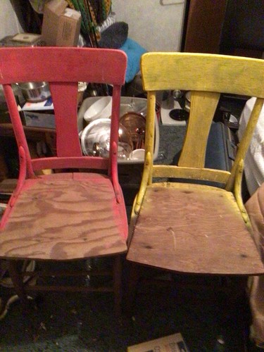 Set vintage chairs - of,
