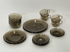 Vtg Arcoroc France Smoked