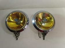 Hella 144 Chrome Yellow Fog Lights vw mercedes vintage read description 