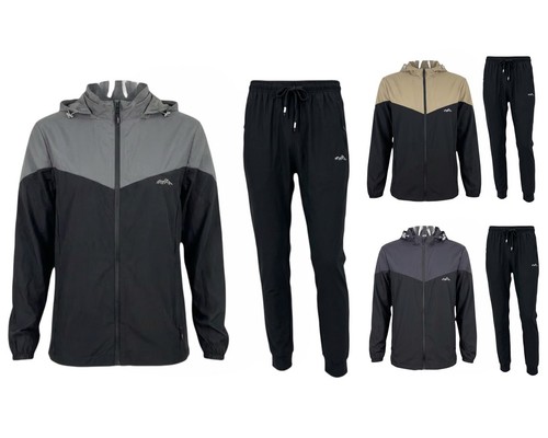 Men colour block hooded tech - men's,