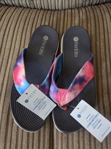 Pavers ladies tie dye toe - ladies,