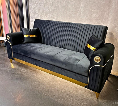 Black gold marble pattern - &,