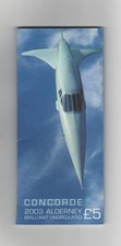 NEW Concorde 2003 Alderney £5 BU Five Pounds Coin Original Presentation Pack