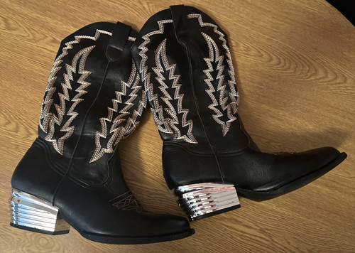 Women black cowboy - women's,