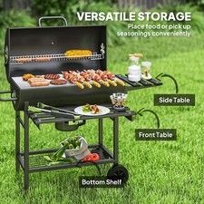 3-in-1 Charcoal Grill Smoker
