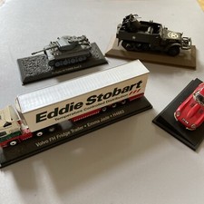 Selection of 4 Diecast Models Including Eddie Stonart Military Etc