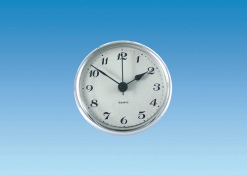 Round clock recesss fit - recesss, chrome