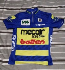 Biemme Mecair Ballan men's 1993 Short sleeve cycle jersey | Blue/Yellow | Medium